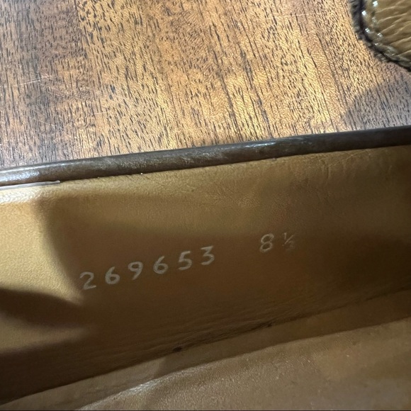 Gucci Horsebit Loafers Leather Slip on Split Toe Shoes Size 8.5 - Picture 9 of 9